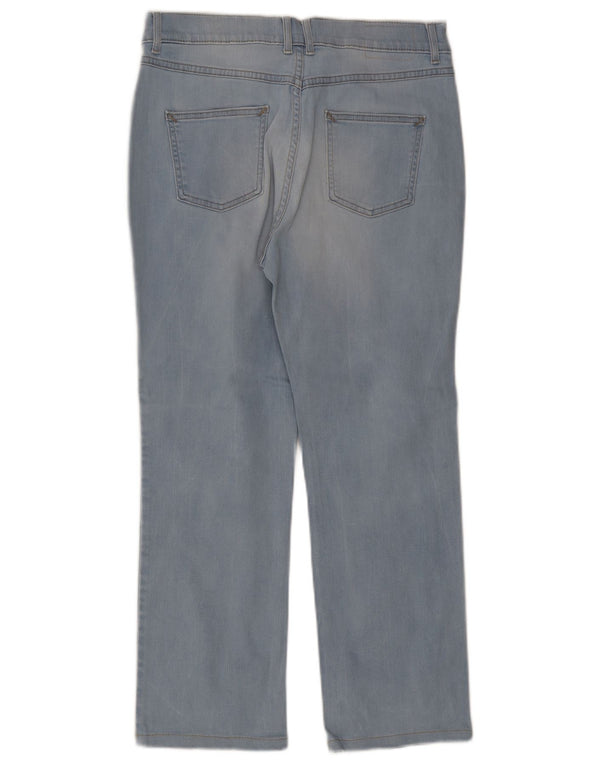 Marks & Spencer Womens Straight Jeans UK 14 Medium W32 L27 Blue Cotton