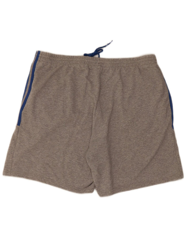 Adidas Mens Sport Shorts 2XL Grey Flecked Cotton