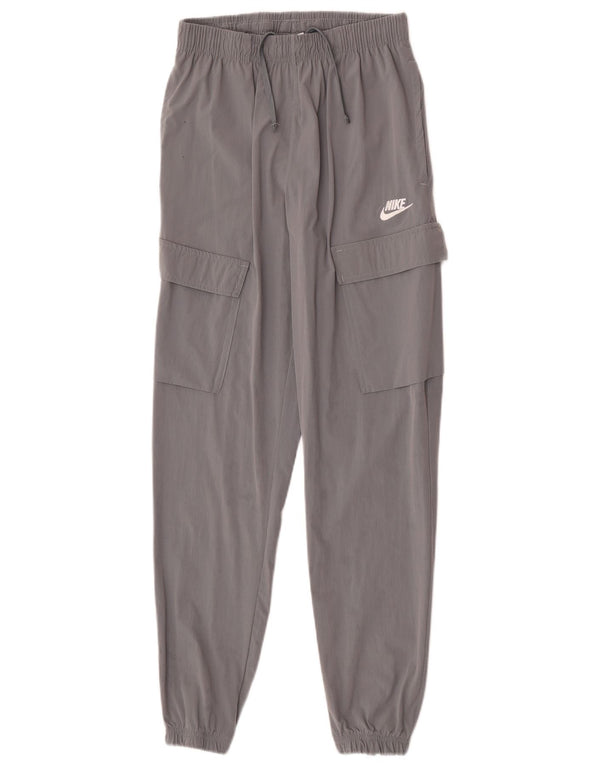Nike Mens Cargo Tracksuit Trousers Joggers Small Grey Nylon