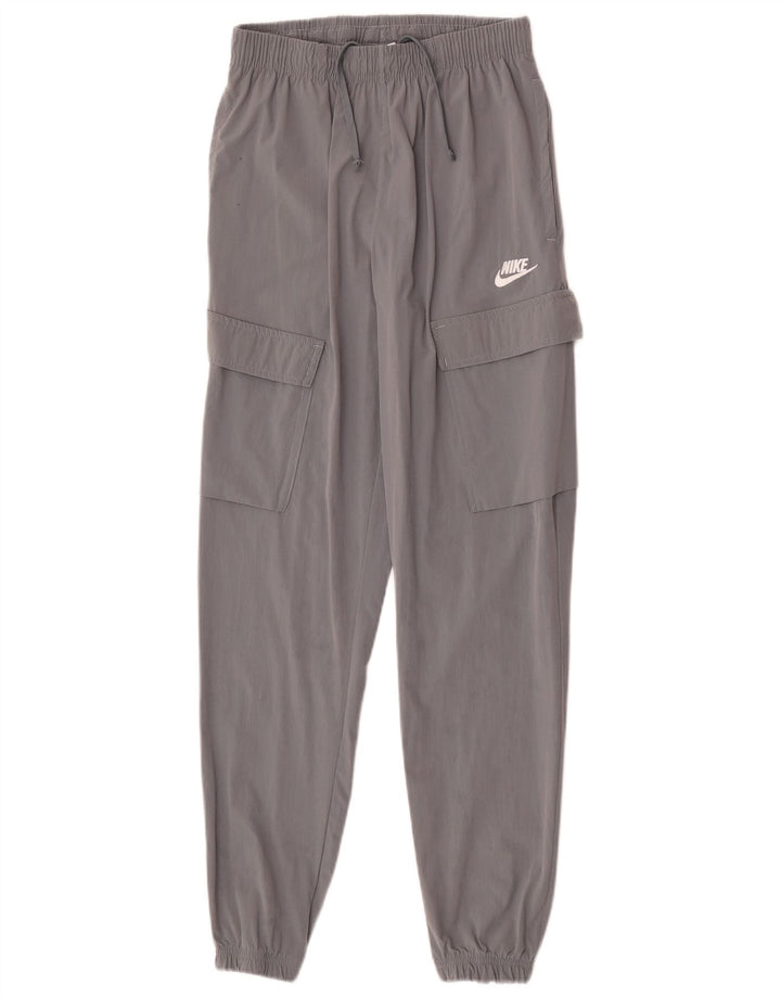 Nike Mens Cargo Tracksuit Trousers Joggers Small Grey Nylon