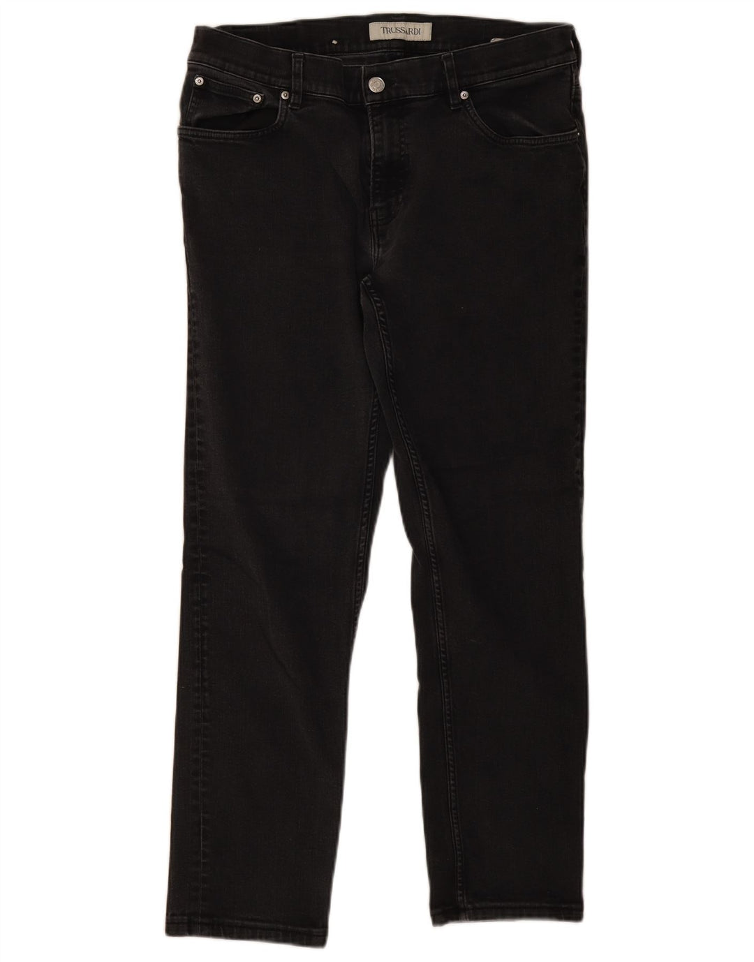 Trussardi Mens Slim Jeans W34 L28 Grey Cotton