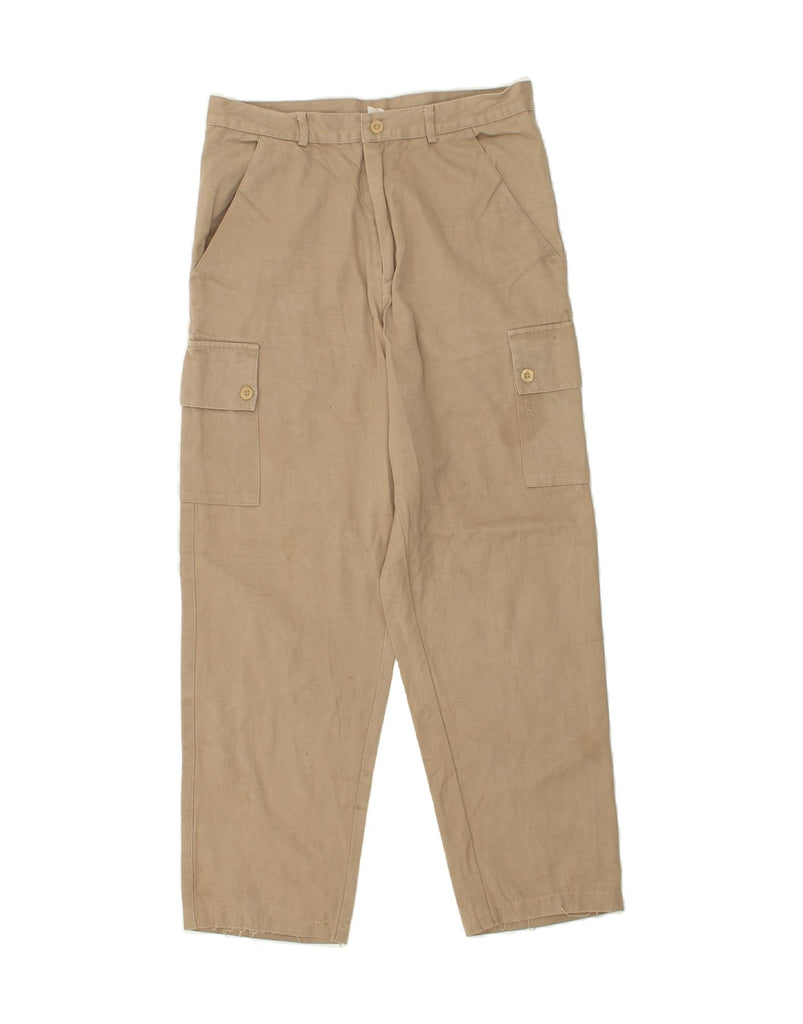 VINTAGE Mens Tapered Cargo Trousers W30 L28 Brown Cotton Vintage Vintage and Second-Hand Vintage from Messina Hembry 