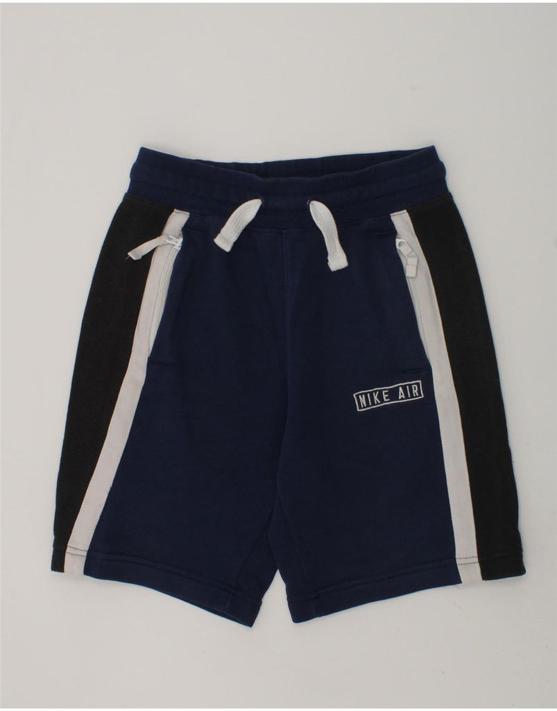 NIKE Boys Sport Shorts 10-11 Years Medium Blue Cotton | Vintage Nike | Thrift | Second-Hand Nike | Used Clothing | Messina Hembry 