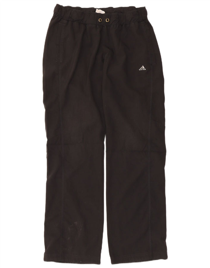 Adidas Womens Windbreaker Trousers UK 14 Medium  Black Polyester