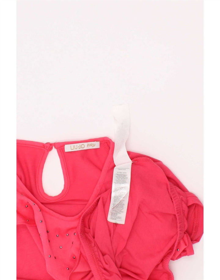 Liu Jo Girls Blouse Top 4-5 Years Pink Polyester