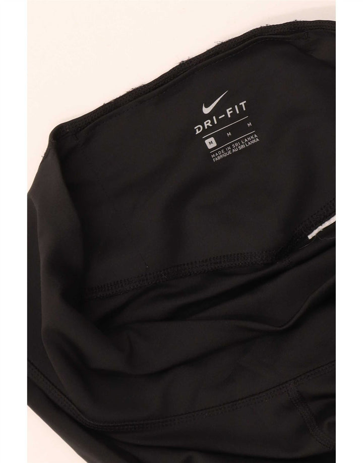 Nike Womens Dri Fit Tracksuit Trousers UK 12 Medium Black