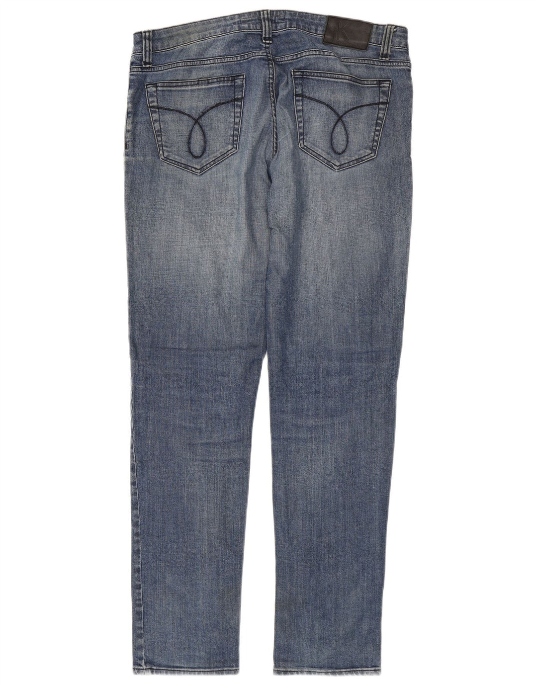 Calvin Klein Mens Slim Jeans W34 L34 Blue Cotton