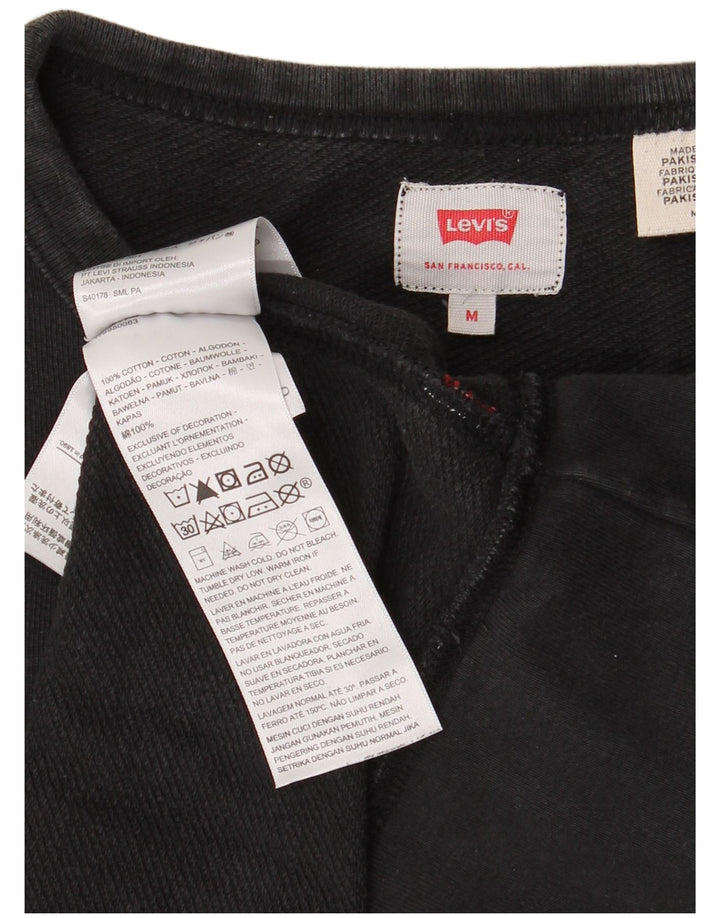 Levi's Mens Graphic Sweatshirt Jumper Medium Grey Cotton