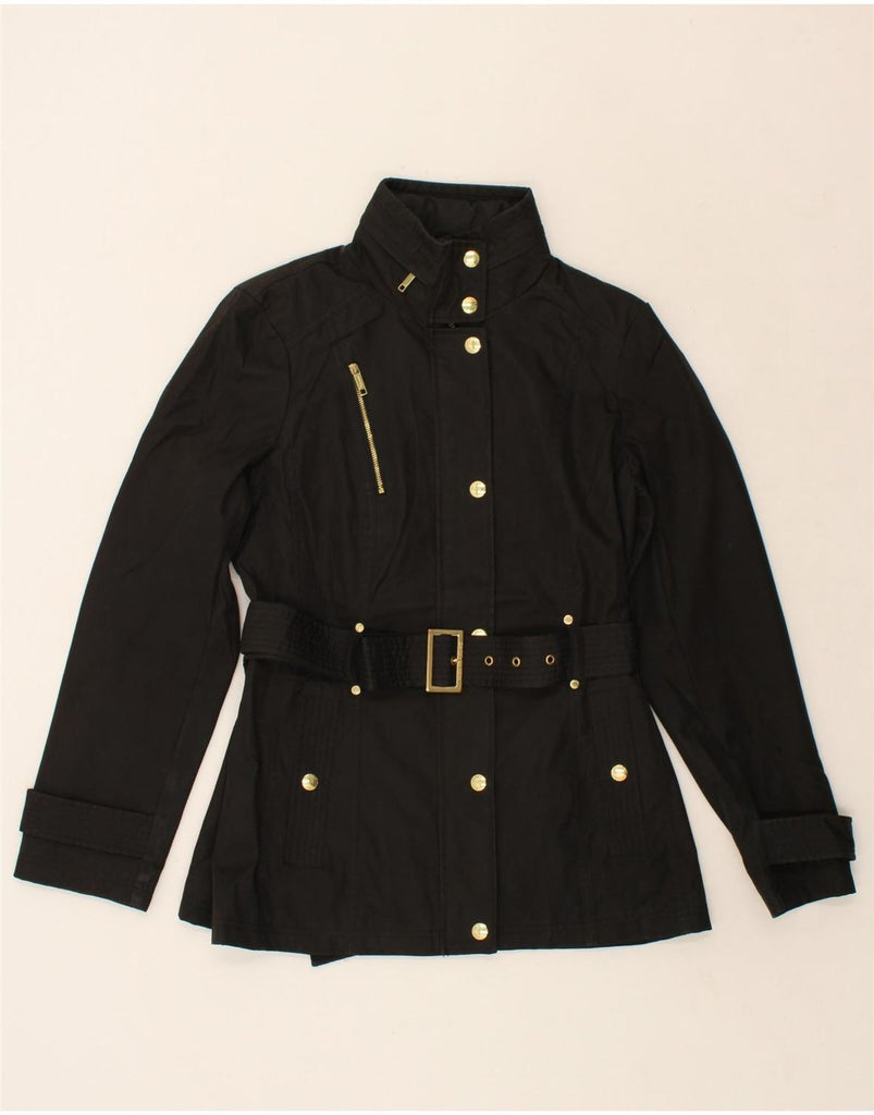 MICHAEL KORS Womens Overcoat UK 10 Small Black Polyester Vintage Michael Kors and Second-Hand Michael Kors from Messina Hembry 