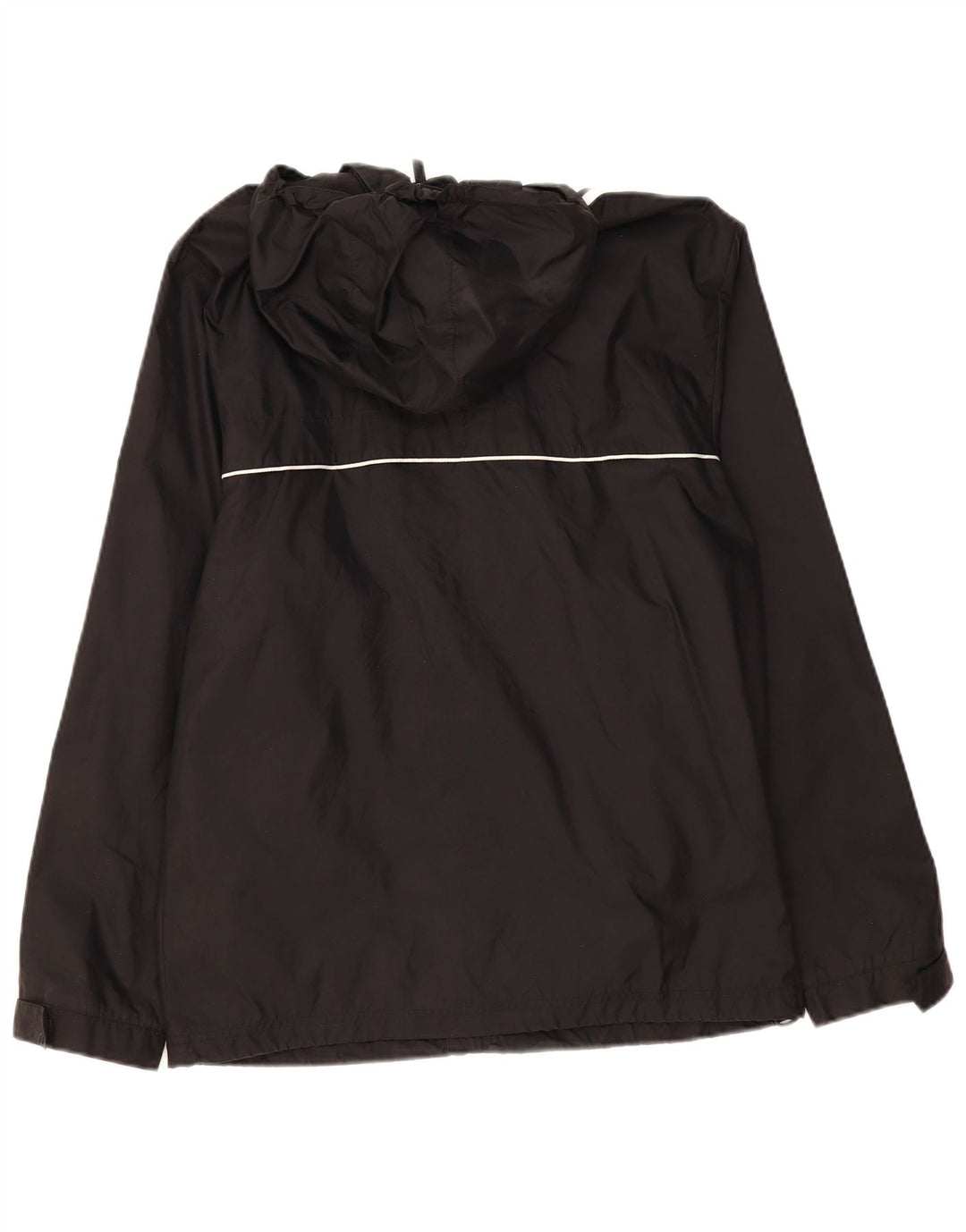 ADIDAS Mens Hooded Rain Jacket UK 36/38 Small Black Polyamide