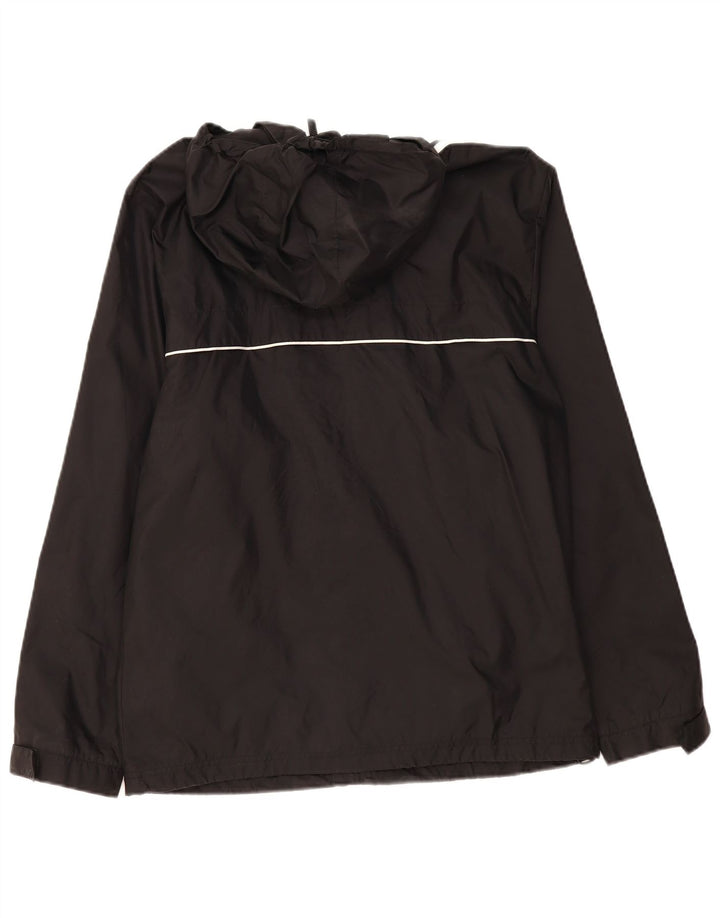 ADIDAS Mens Hooded Rain Jacket UK 36/38 Small Black Polyamide