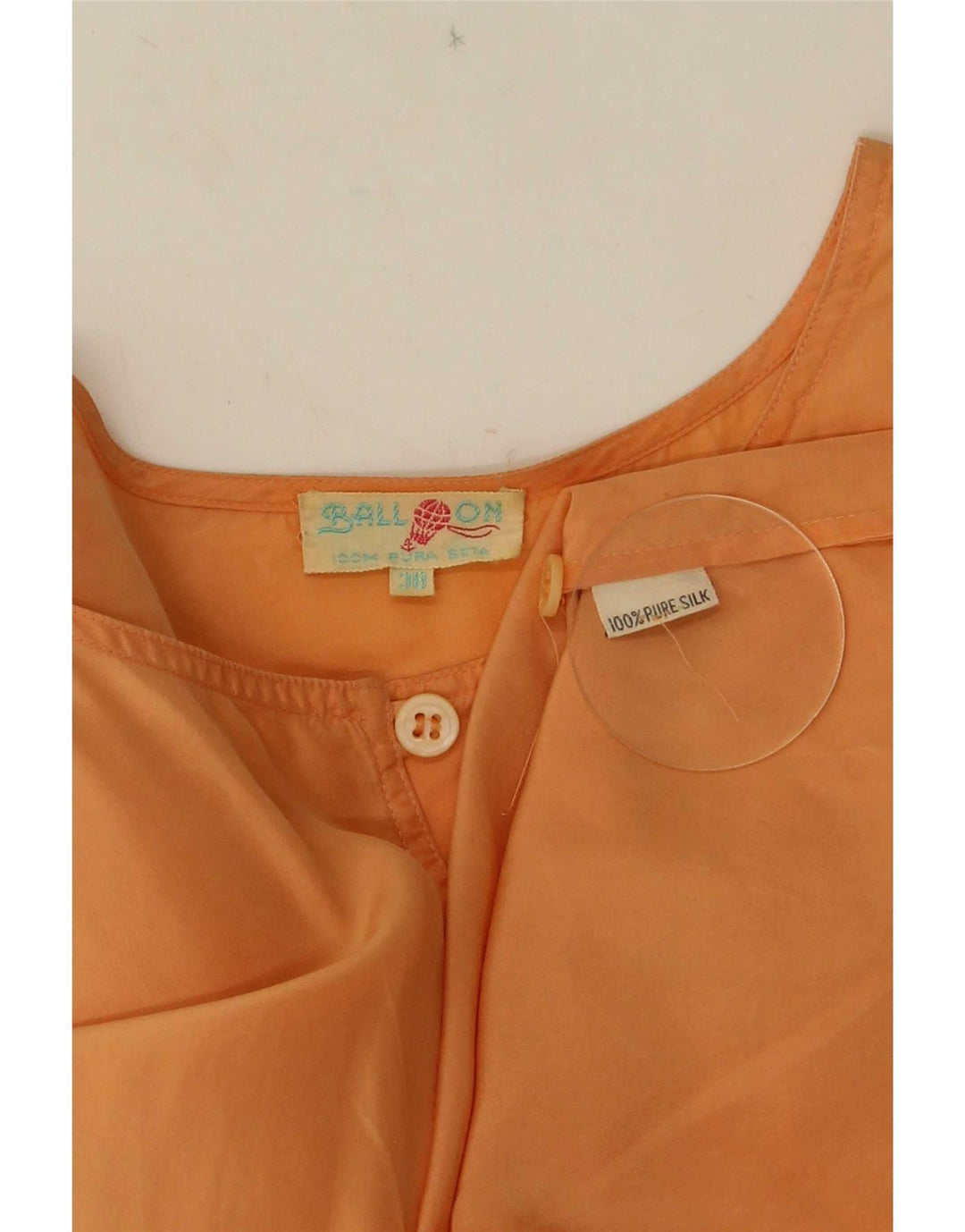 Balloon Womens Asymmetrical Dress EU 38 Medium Orange Silk