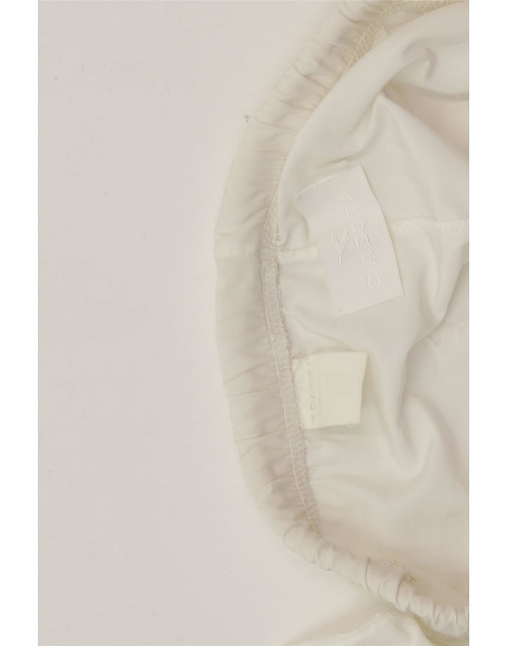 DIADORA Womens Cargo Tracksuit Trousers UK 10 Small  White Polyester