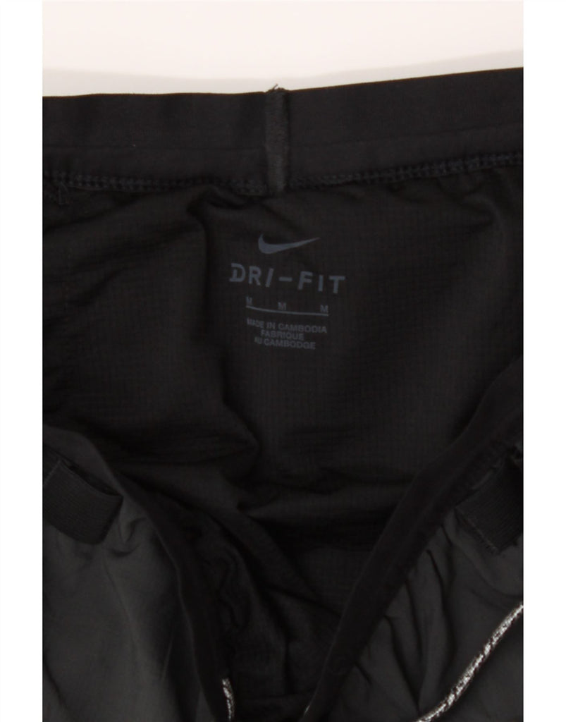 NIKE Womens Sport Shorts UK 14 Medium Black Colourblock Polyester Vintage Nike and Second-Hand Nike from Messina Hembry 