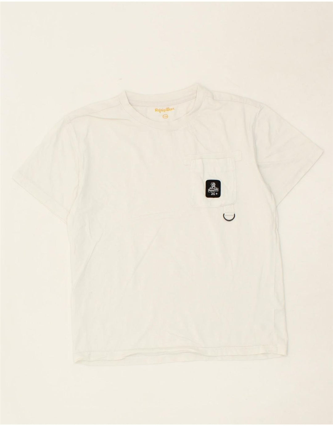 REFRIGIWEAR Boys T-Shirt Top 11-12 Years White Cotton Vintage Refrigiwear and Second-Hand Refrigiwear from Messina Hembry 