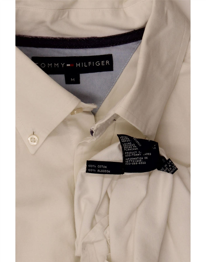 Tommy Hilfiger Mens Shirt Medium White Cotton
