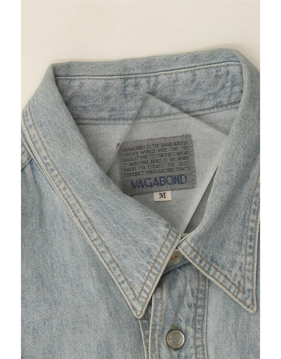 Vagabond Mens Denim Shirt Medium Blue
