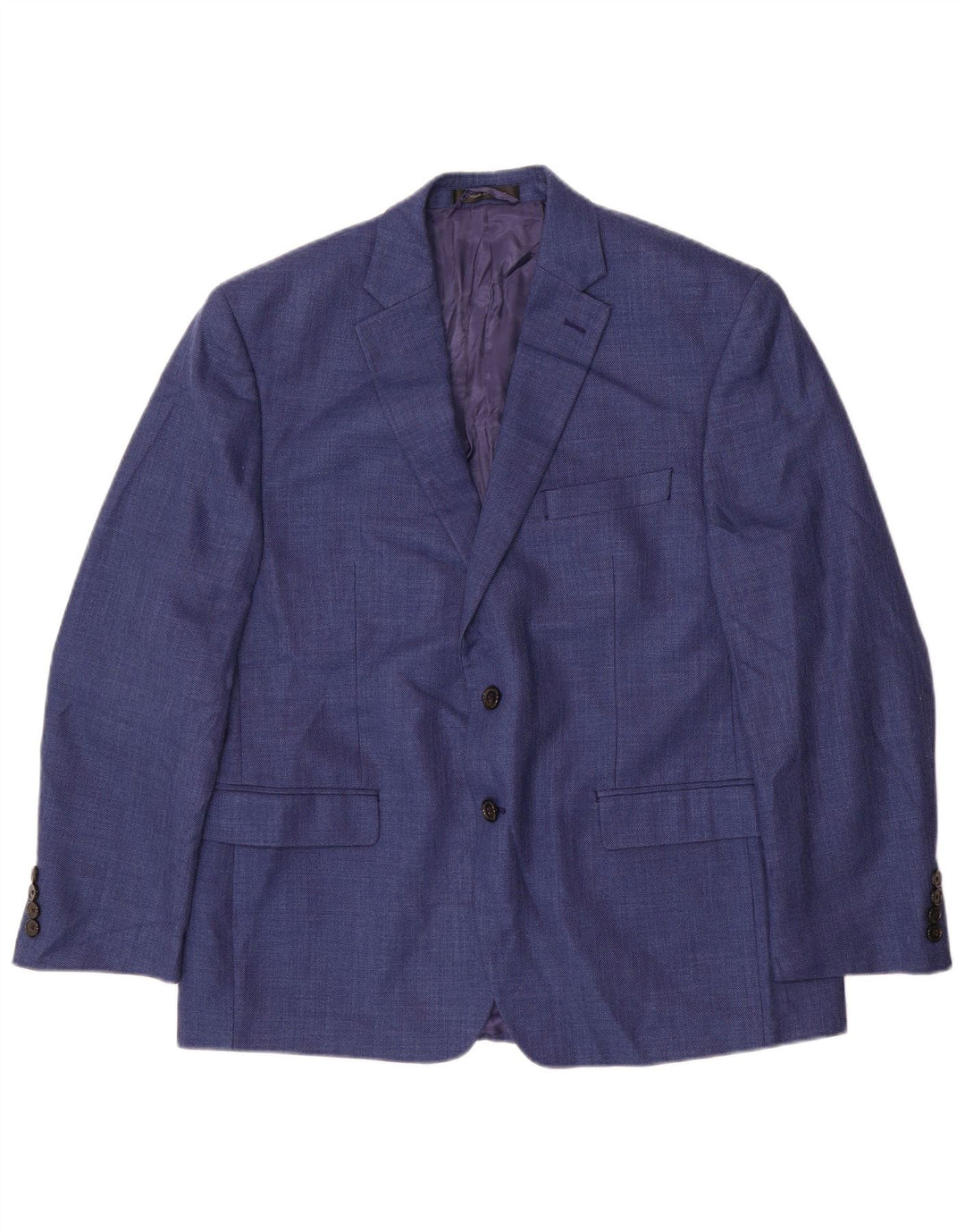 Ralph Lauren Mens 2 Button Blazer Jacket UK 42 XL Blue Polyester