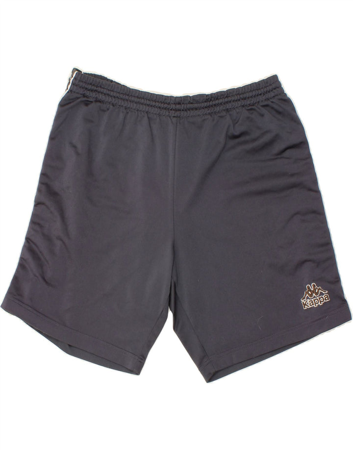 KAPPA Mens Graphic Sport Shorts Large  Navy Blue Polyester Vintage Kappa and Second-Hand Kappa from Messina Hembry 