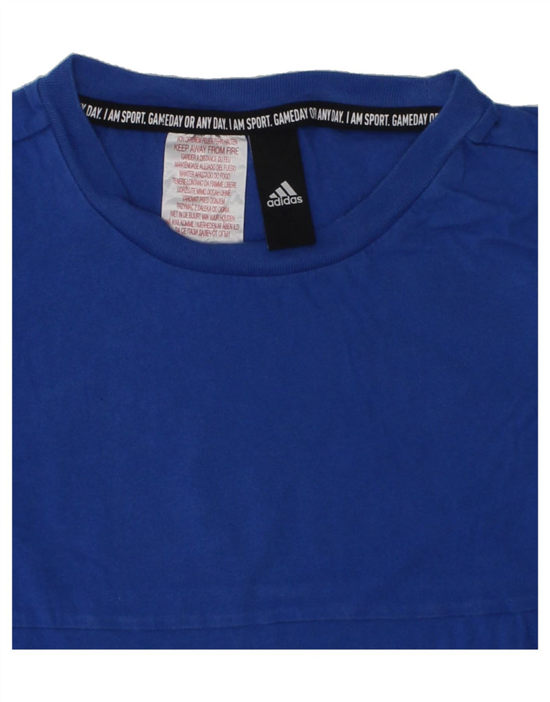 ADIDAS Boys Graphic T-Shirt Top 5-6 Years Navy Blue | Vintage Adidas | Thrift | Second-Hand Adidas | Used Clothing | Messina Hembry 