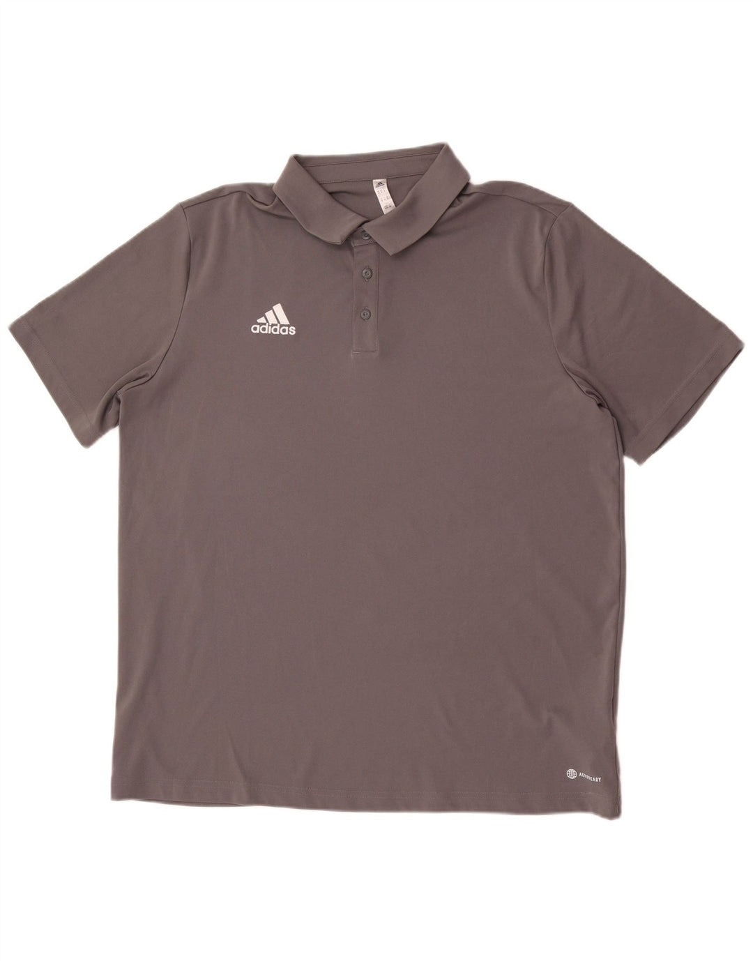 Adidas Mens Aeroready Polo Shirt XL Grey Polyester