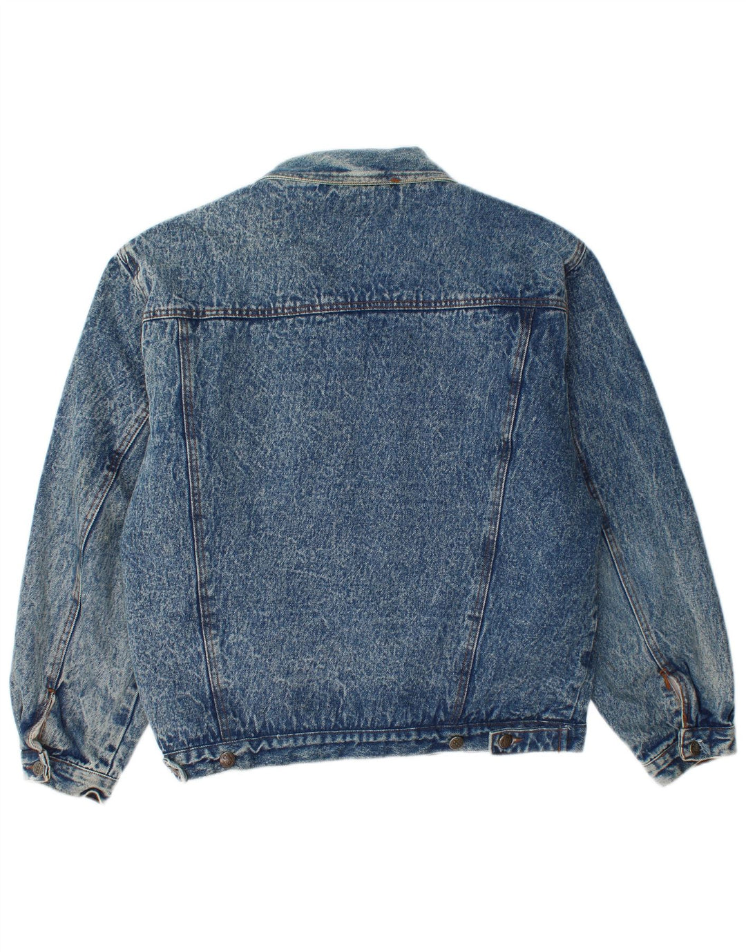 Vintage Mens Sherpa Denim Jacket IT 48 Medium Blue Cotton