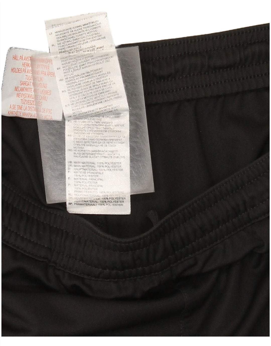 Adidas Boys Sport Shorts 15-16 Years Black Polyester