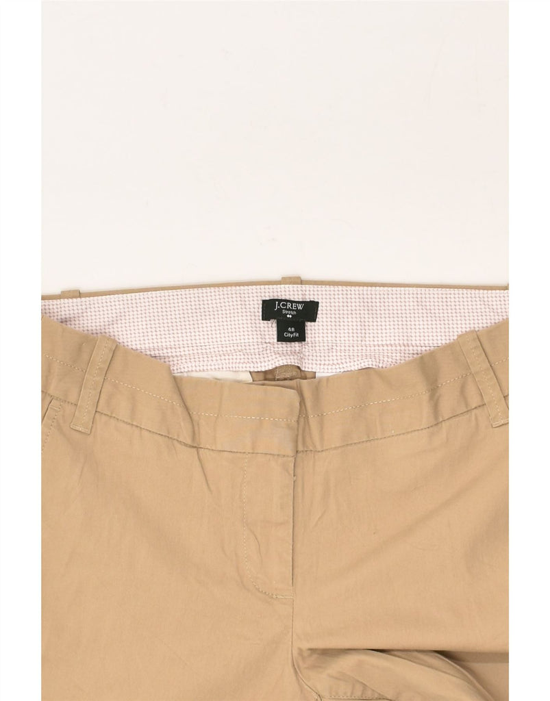 J. CREW Womens City Fit Wide Leg Chino Trousers US 4 Small W31 L31 Beige | Vintage J. Crew | Thrift | Second-Hand J. Crew | Used Clothing | Messina Hembry 