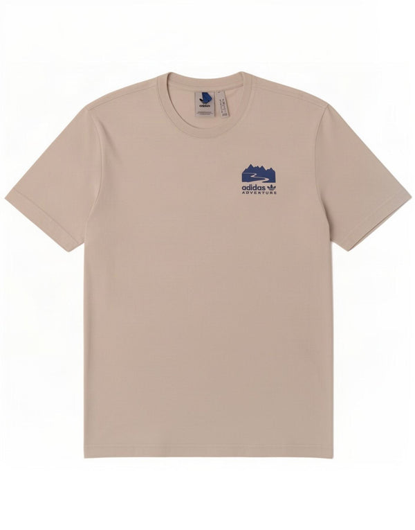 Adidas Mens Graphic T-Shirt Top Small White Cotton