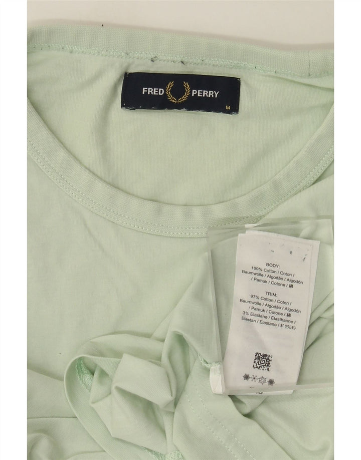 Fred Perry Mens T-Shirt Top Medium Green Cotton