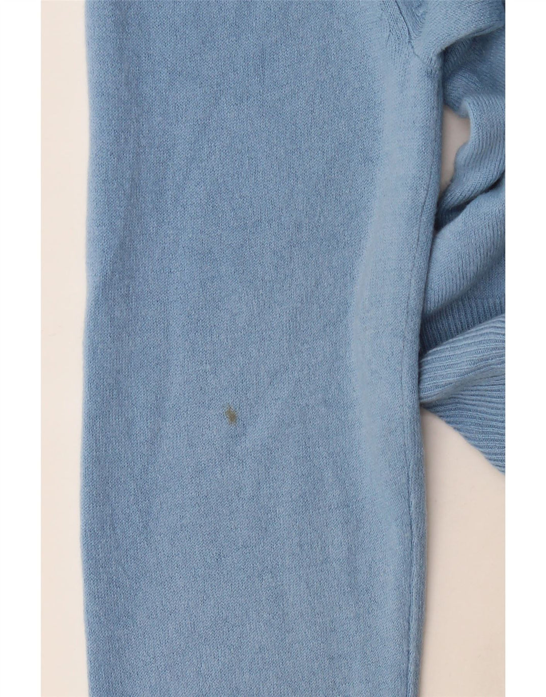 Marks & Spencer Womens V-Neck Jumper Sweater UK 14 Large Blue Acrylic