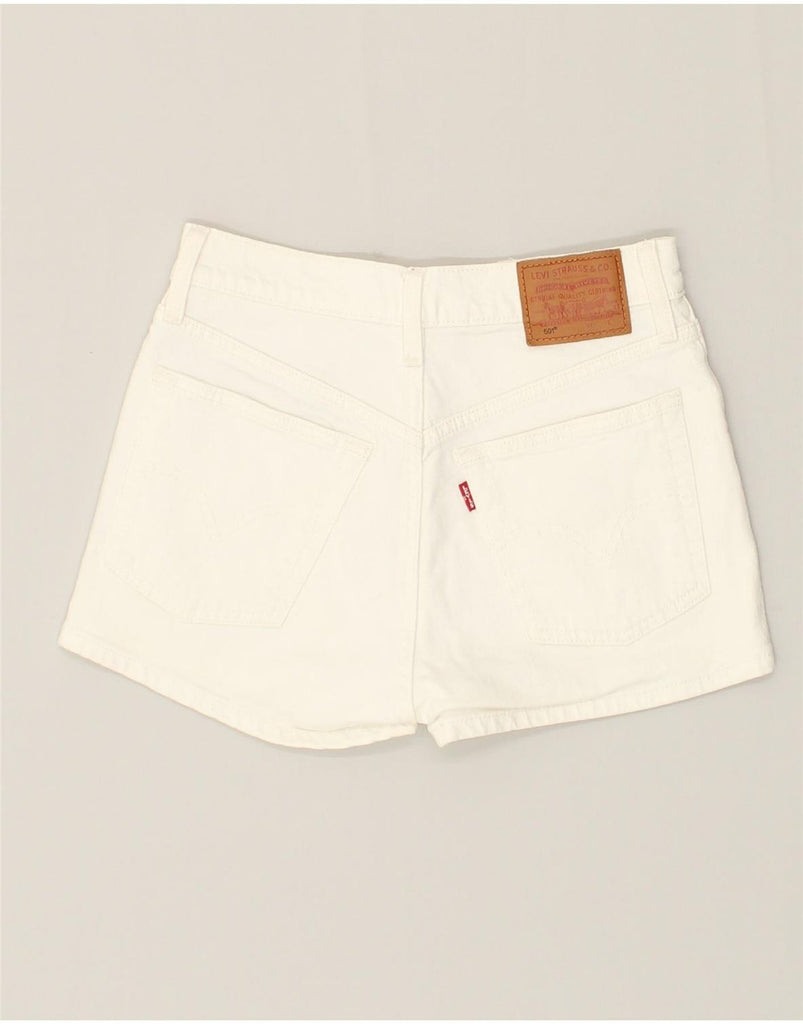 LEVI'S Womens 501 Casual Shorts W24 XS  White Cotton | Vintage Levi's | Thrift | Second-Hand Levi's | Used Clothing | Messina Hembry 