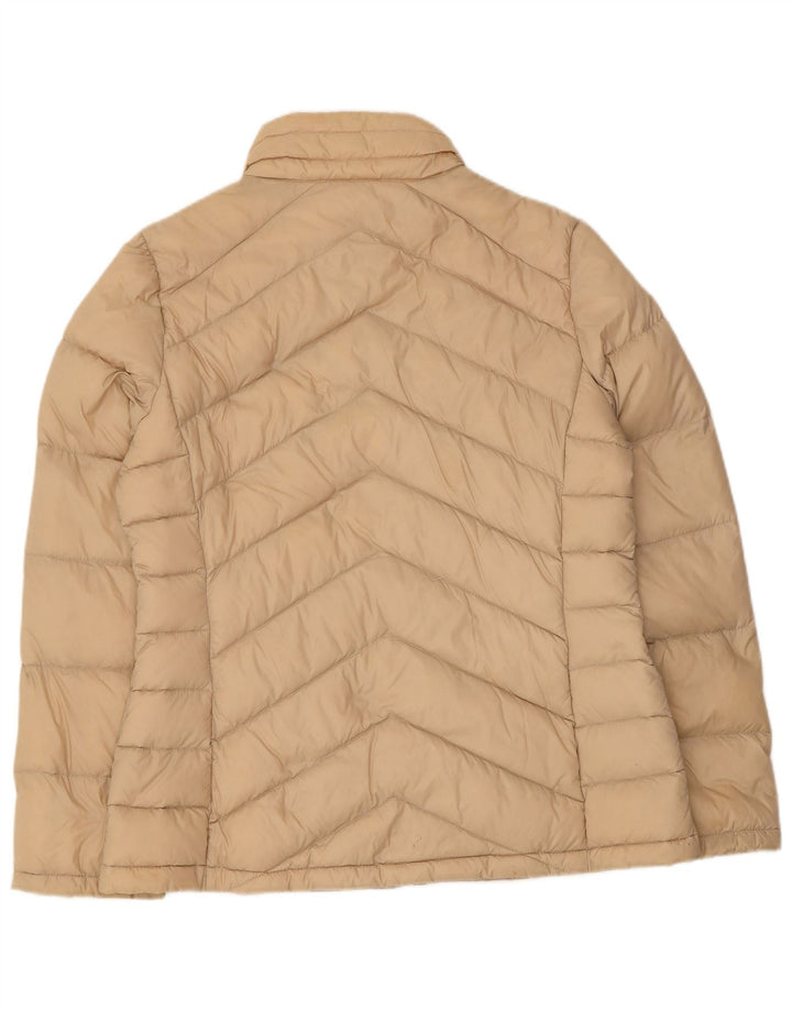 Calvin Klein Womens Padded Jacket UK 14 Medium Beige Nylon