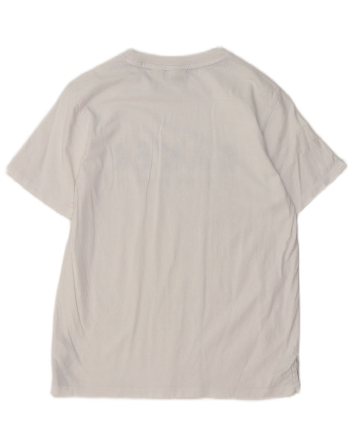 TED BAKER Boys Graphic T-Shirt Top 10-11 Years White Cotton