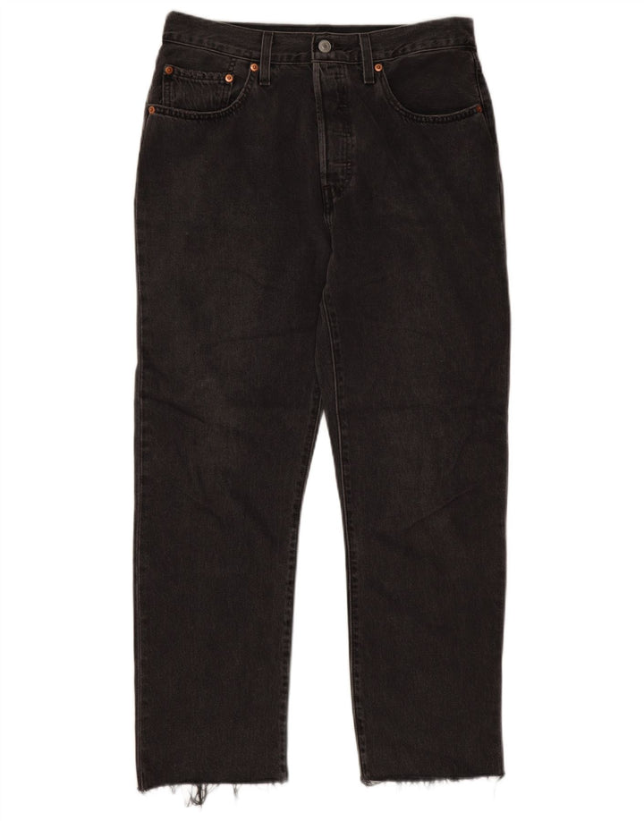 Levi's Mens 501 Straight Jeans W30 L28 Black Cotton