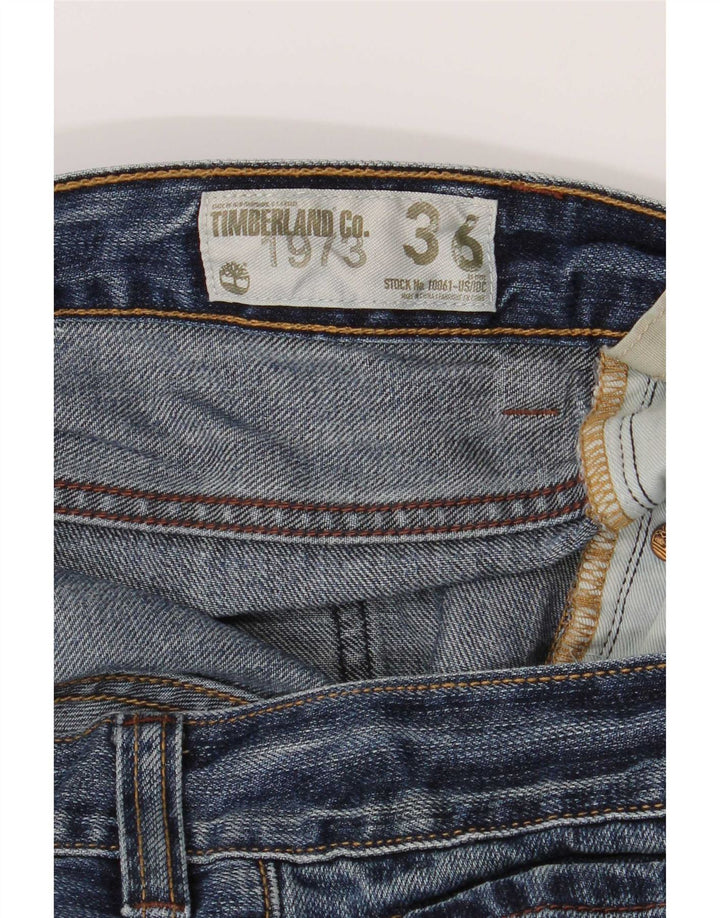 Timberland Mens Straight Jeans W36 L32 Blue Cotton