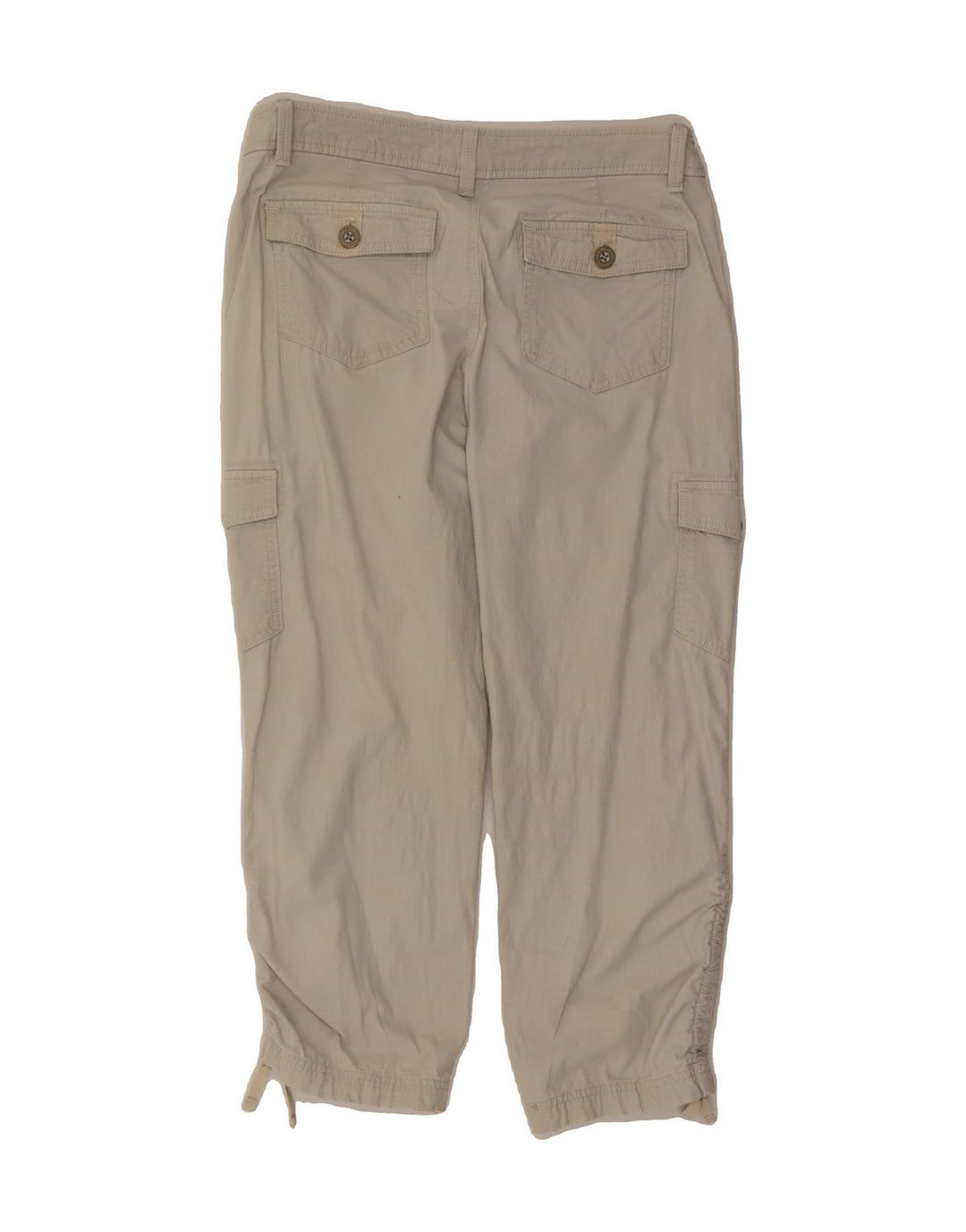 EDDIE BAUER Womens Crop Cargo Trousers US 6 Medium W30 L24 Grey Check Vintage Eddie Bauer and Second-Hand Eddie Bauer from Messina Hembry 