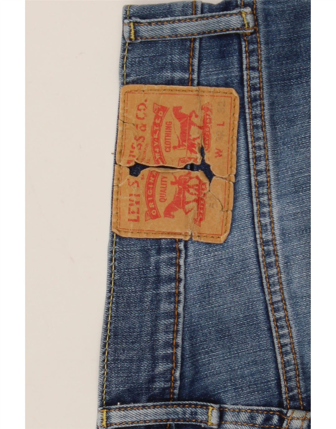 Levi's Mens Bootcut Jeans W32 L32 Blue Cotton