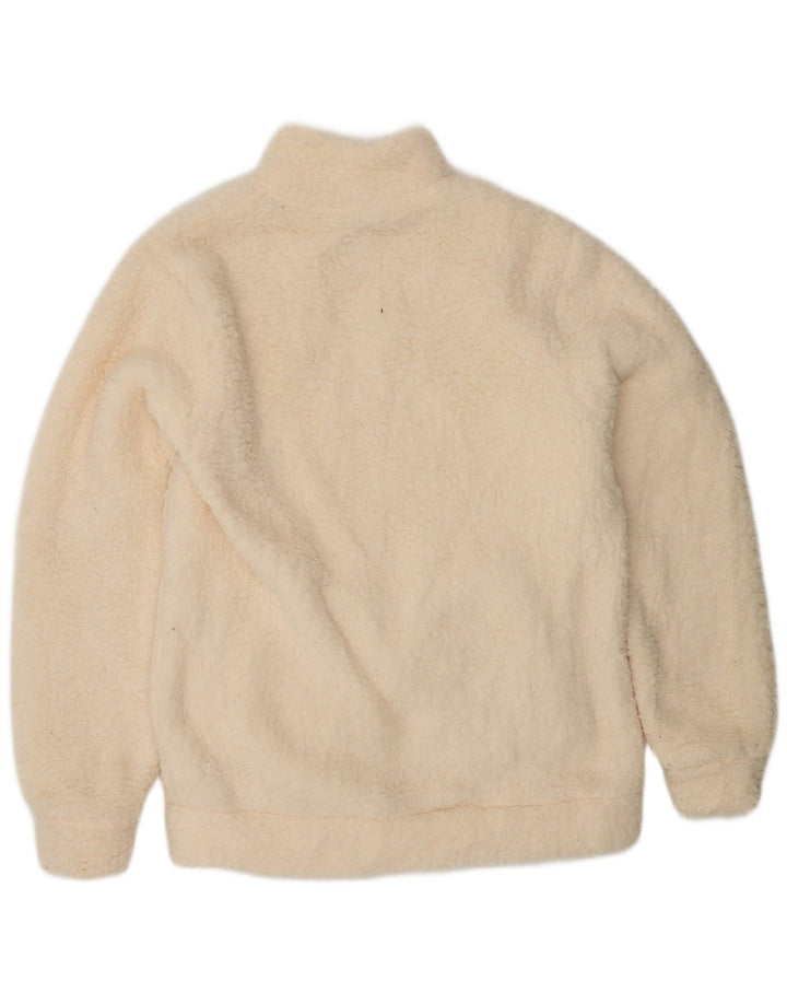 UMBRO Womens Fleece Jacket UK 18 XL Off White Polyester