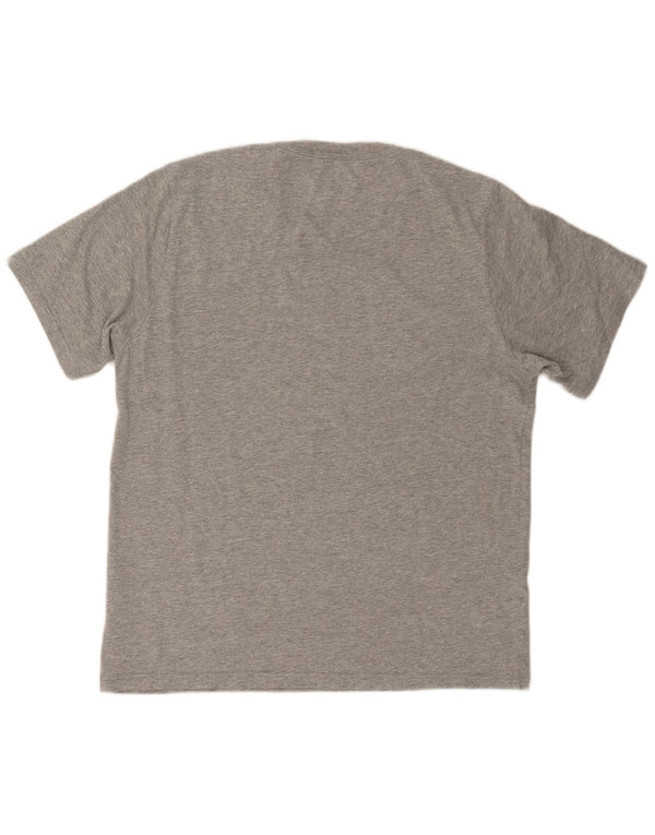 Converse Mens Graphic T-Shirt Top Large Grey Flecked Cotton