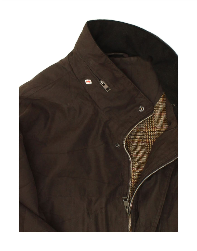 MICHAEL KORS Mens Windbreaker Jacket UK 44 2XL Brown Polyester | Vintage Michael Kors | Thrift | Second-Hand Michael Kors | Used Clothing | Messina Hembry 
