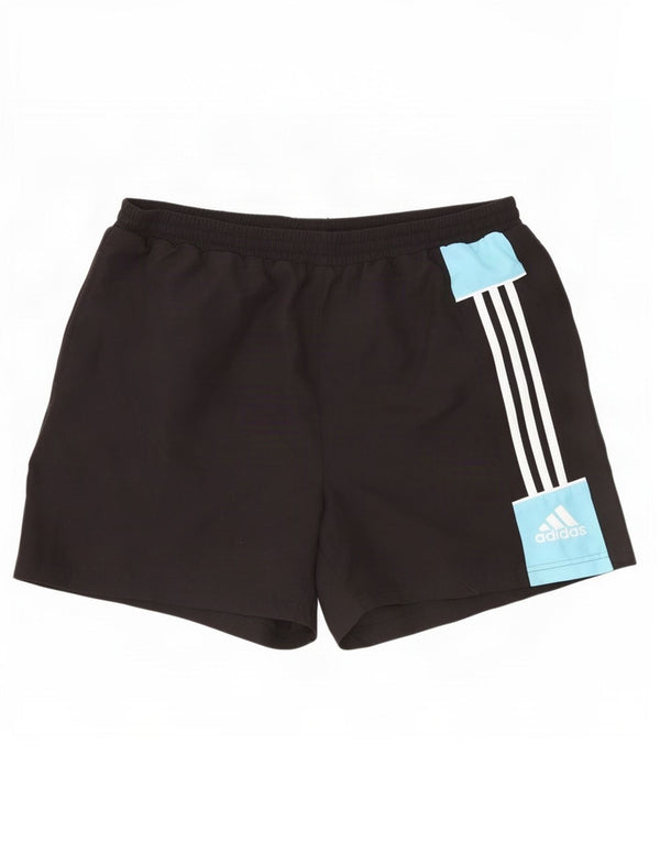 Adidas Mens Swimming Shorts XL Black Colourblock Polyester