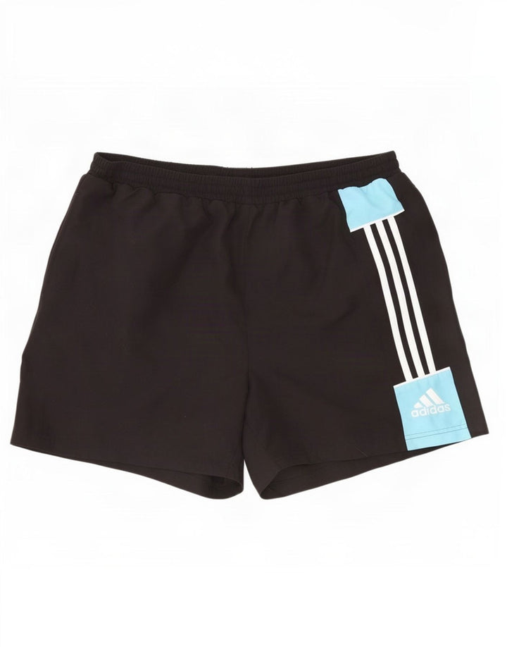 Adidas Mens Swimming Shorts XL Black Colourblock Polyester