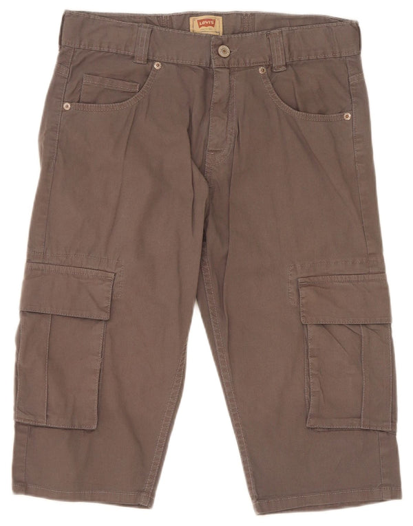 Levi's Boys Cargo Bermuda Shorts 15-16 Years W28 Grey Cotton