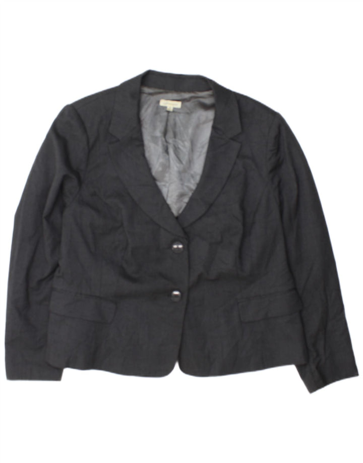 Marks & Spencer Womens Autograph Blazer Jacket UK 18 XL Grey Spotted