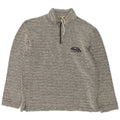 Weird Fish Mens Zip Neck Sweatshirt Jumper Small Grey Cotton