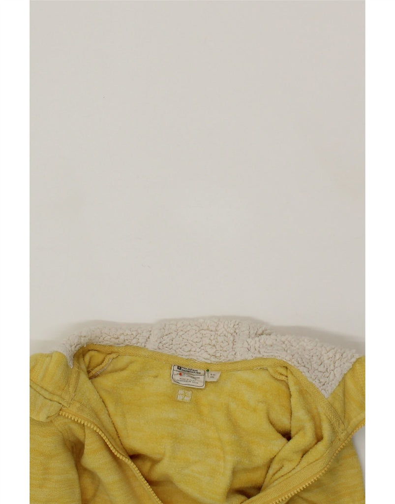 MOUNTAIN WAREHOUSE Girls Hooded Fleece Jacket 9-10 Years Yellow Flecked Vintage Mountain Warehouse and Second-Hand Mountain Warehouse from Messina Hembry 