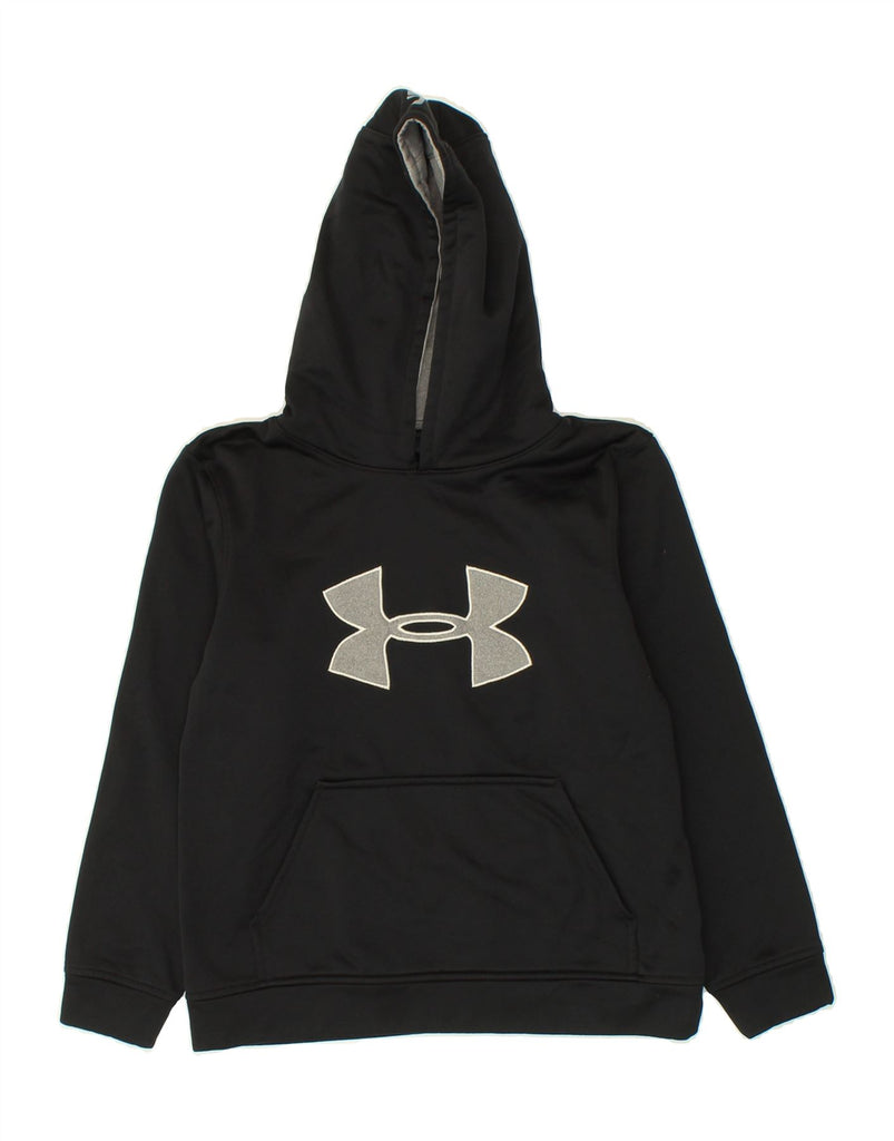 UNDER ARMOUR Boys Graphic Hoodie Jumper 9-10 Years  Medium  Black | Vintage Under Armour | Thrift | Second-Hand Under Armour | Used Clothing | Messina Hembry 