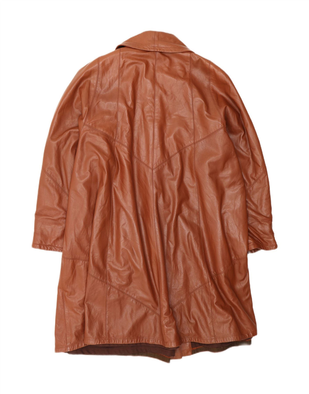 Vintage Womens Double Breasted Oversized Coat IT 46 Large Brown
