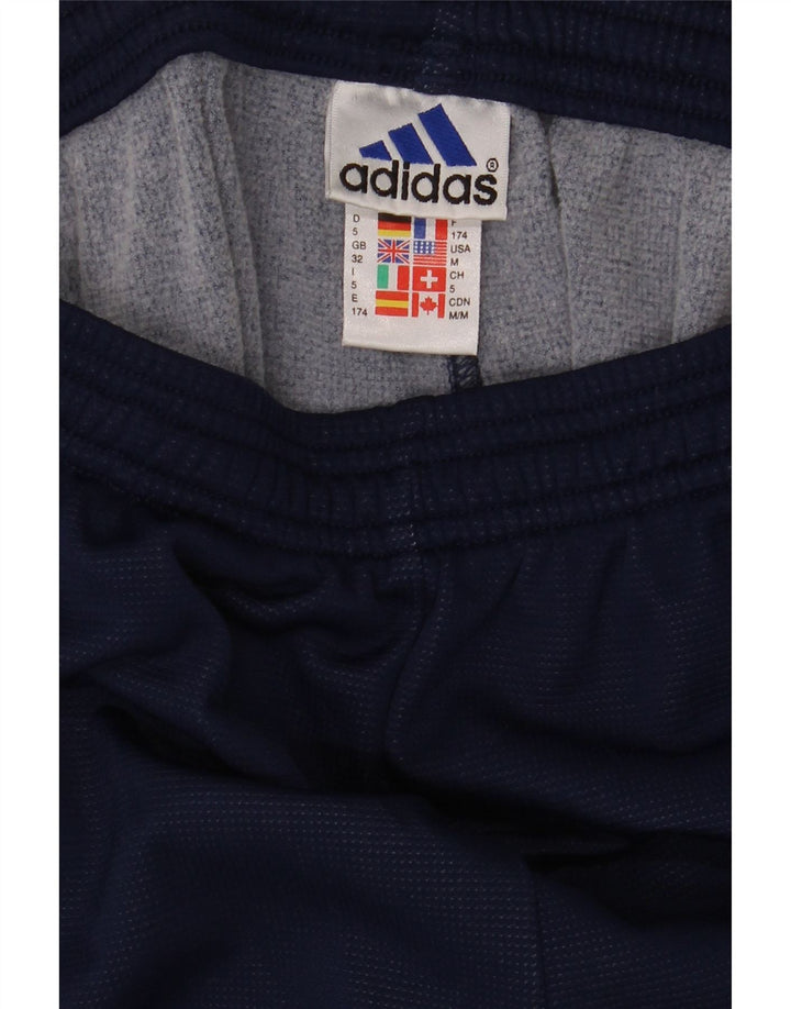 Adidas Mens Tracksuit Trousers Medium Navy Blue Colourblock Polyamide